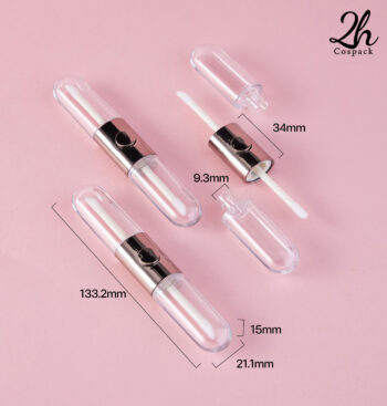 แท่งลิปจุ่ม 2 หัว ลิปกลอส 0654