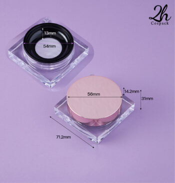ตลับแป้งฝุ่นทรงสี่เหลี่ยม107